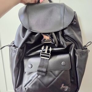 Lug Wiffle Satin Luxe Black Backpack